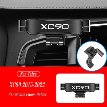 Autós mobiltelefon-tartó Volvo XC90 XC 90 2015-2022 légtelenítő tartókhoz állvány GPS gravitációs navigációs konzol Autós kiegészítők