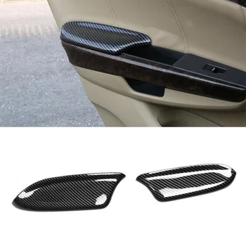 2Pcs ABS autó hátsó ajtó kartámasz lemezborító burkolat fekete szénszálas stílus illeszkedik a Honda Accord 2008 2009 2010 2011 2012 2013