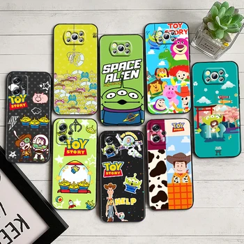 Toy Story Disney Xiaomi Poco F5 X5 C55 C50 M5 M4 X4 X3 F3 GT NFC M3 C3 M2 F2 F1 X2 Pro szilikon fekete telefontok Coque Capa