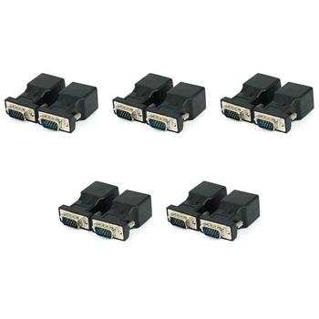 10 csomag VGA hosszabbító apa RJ45 CAT5 CAT6 20M hálózati kábel adapter COM portról LAN Ethernet port átalakító