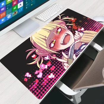 Himiko Toga Anime Girl Kawaii Nagy egérpad PC billentyűzet Office Gumi asztali szőnyeg Laptop játék Aranyos egérpad XXL rajzfilm szőnyeg