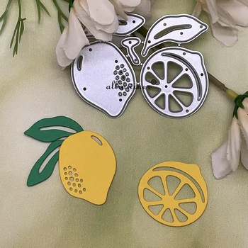 Új citrom dekoráció Fémvágó szerszámok DIY scrapbooking albumhoz Papírkártyák Dekoratív kézművesség Dombornyomás Stancolás