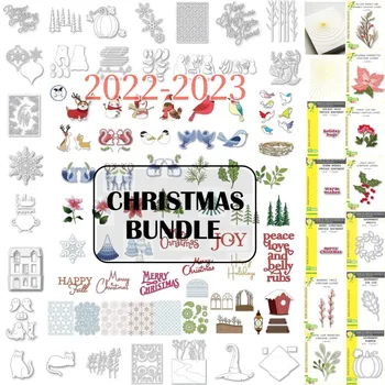 Christmas Collection Fémvágó szerszámok Készítsen kártya scrapbookot dombornyomott papír album Diy kézműves késes penész sablon 2023 Új érkezés