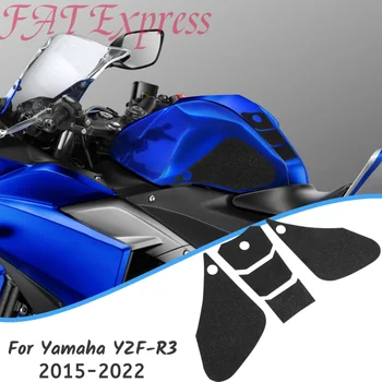 YZF-R3 tankpárnavédő Yamaha YZFR3 YZF R3 2015-2022 2017 motorkerékpár matrica gáz üzemanyag térdmarkolat vontatás oldalpárna