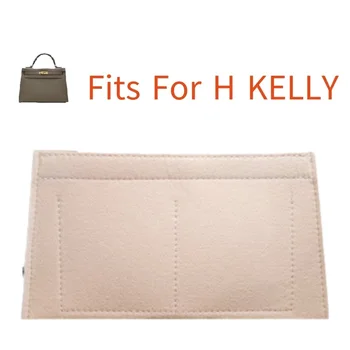 Kelly25/28/32 kézitáskához Sminktáska Rendezze a cipzáras táskát betét alap formázó filc piperecikkek Tároló táskák utazási kozmetikai táska lány