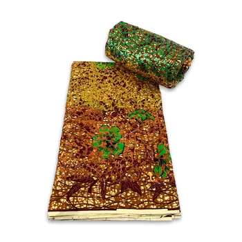 Arany afrikai Real Sequin ruha szuper holland viasz eredeti holland nem könnyű feltörni Pamut textil női ruhanő