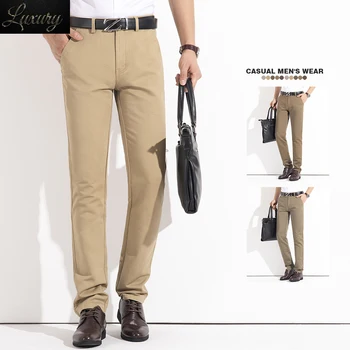 2023 Férfi üzleti nadrág Ősz Tél Új egyszínű öltöny Office Egyenes Alkalmi Egyszerű Formális nadrág Férfi