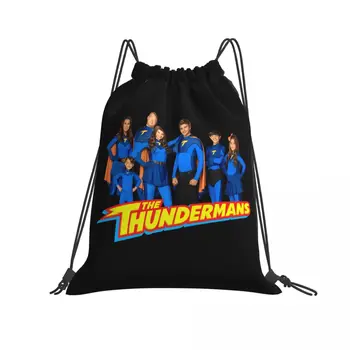 A Thundermans Family Group Shot logó Húzózsinóros táskák Tornazsák Cipőtáska Iskolai sporttáska