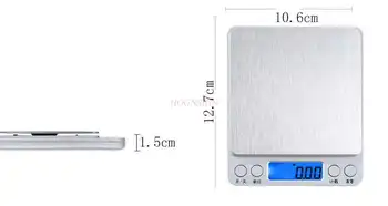 precíziós elektronikus élelmiszer Precíziós háztartási konyhai mérleg Nagy pontosságú elektronikus mérleg 0,01 g kiegyensúlyozott pékáru