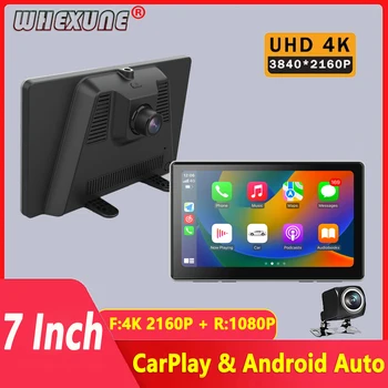 4K UHD 2160P Carplay Android Auto Dash Cam Stream visszapillantó tükör GPS Navi 5G WIFI autós DVR videokamera felvevő FM adó