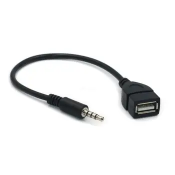USB-3,5 mm-es adapter AUX - USB adapter Music Car Stereo Male Dropship