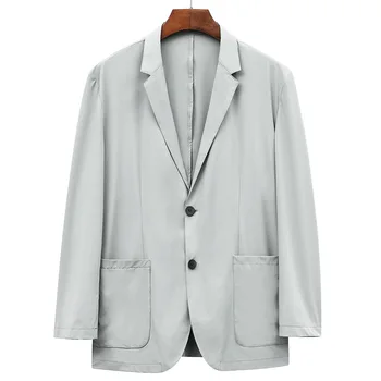 6841-R- Nyári nem vasalható Egyszínű öltöny kabát Professzionális öltöny Testreszabott öltöny