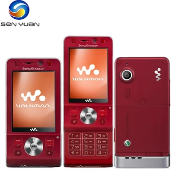 Eredeti Sony Ericsson W910 3G mobiltelefon 2.4'' TFT kijelző W910i 2MP kamera Bluetooth FM rádió klasszikus csúszka mobiltelefon