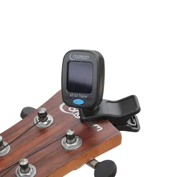 Gitárhangoló vibrációs hangolás Pick up akkumulátoros hangolóeszköz basszushegedű ukuleléhez univerzális tartozékok
