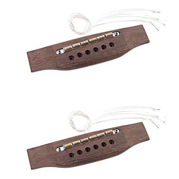 2X akusztikus gitár piezo híd hangszedő elektromos gitár szemcsésségével akusztikus gitárhangszerhez