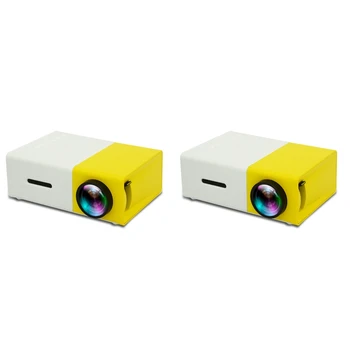 YG300 Pro LED mini projektor 1080P Full HD támogatott -kompatibilis USB AV TF hordozható otthoni médialejátszó EU csatlakozó