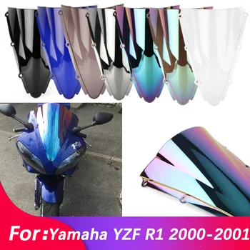 00-01 Cafe Racer Motorkerékpár kiegészítők Szélvédő Motorkerékpár Szélvédő Szélvédő Szélterelő Yamaha YZF R1/YZF-R1/YZFR1 2000-2001