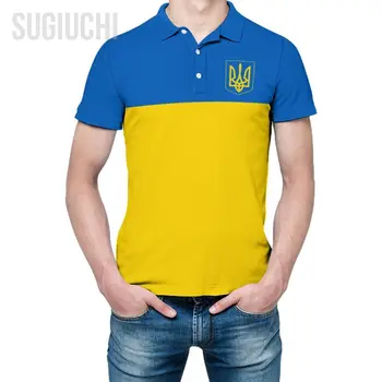 Uniszex póló Ukrajna zászló embléma 3D nyomtatás férfi póló divat ruházat tréningruhák rövid ujjú