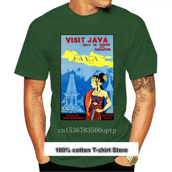 Camiseta Vintage de viaje para hombre, camisa de Batavia de Indonesia, Java, póster