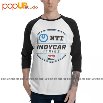 Vtg Ntt Indycar Series , Indy 500 Logo Racing 3/4 ujjú póló Unisex All-Match Raglan póló