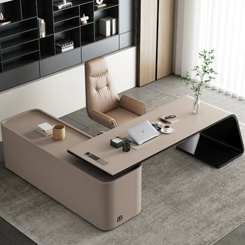 olasz minimalizmus irodai íróasztal sarok hazai tanulmányi számítógép modern egyszerű luxus irodai íróasztal Escritorios munkabútor QF50OD