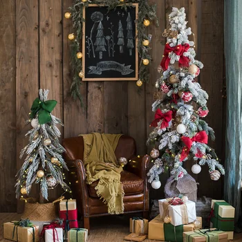 Karácsonyi lógó hamis szőlő Kúpok Mesterséges szőlő Virágos lombozat Füzér Karácsonyi díszek hoja mesterséges dekoráció plantas