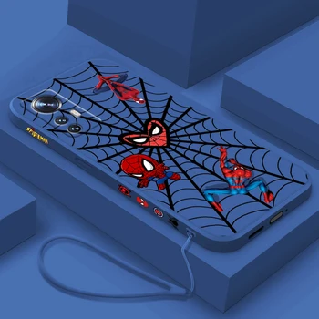 Marvel Spiderman anime Xiaomi Mi 13 12T 12S 12X 11i 11X 11T 10T 10S Lite Pro Ultra folyékony bal kötél puha telefontok