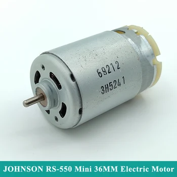 JOHNSON 69212 RS-550 motor DC 6V-12V 30000RPM nagy sebességű teljesítmény nagy nyomatékú mini 36mm szénkefe motor DIY elektromos fúrószerszám