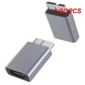 1/2/3PCS C - Micro B USB 3.0 adapter C típusú anya - Micro B apa gyorstöltés USB Micro 3.0 - C típus Szupersebesség hdD-hez