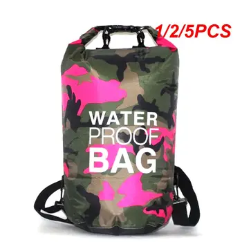 1/2/5PCS vízálló úszótáska Összecsukható hátizsák tároló rafting táska kültéri csónakázáshoz Kajak utazás