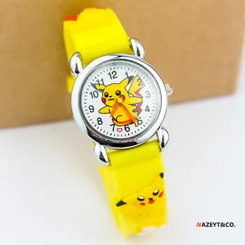 Anime Pokemon Pikachu gyerekek karóra Clcok fiúk lányok órák Pikachu karácsonyi ajándékok játékok
