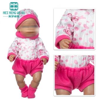 2020 ÚJ 17 hüvelykes játékok születtek Új baba baba ruhák kiegészítők Plüss háromrészes öltöny