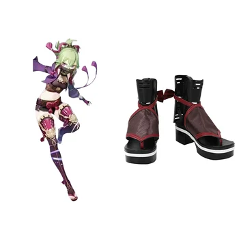 Kuki Shinobu Cosplay Anime cipők játék Genshin Impact Boots Halloween jelmezek Kiegészítő kellékek EU méret