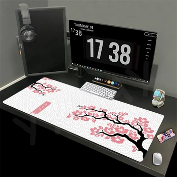 Egérpad Sakura eredeti gamer egérpadok Nagy játék egérpad XXL egérszőnyeg Nagy billentyűzet szőnyeg asztali pad számítógépes laptophoz