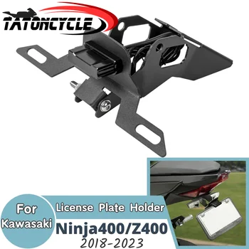 Ninja 400 rendszámtáblatartóhoz Kawasaki Ninja400 Z400 2018-2023 motorkerékpár hátsó farok rendezett állítható konzoltartozékokhoz
