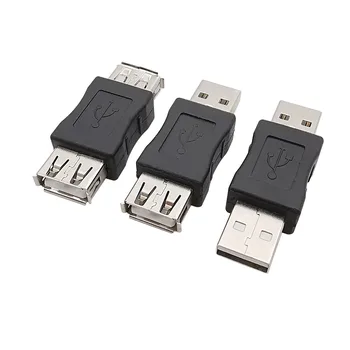 1/2/5Pcs USB 2.0 A típusú anya - nő / férfi - nő / férfi-férfi adapter USB hosszabbító adatkábel csatlakozó átalakító