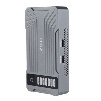 ITGZ M.2 NVME SSD RAID Dual Bay HDD Solid State Case merevlemez Box Array mobil merevlemez-ház C TYPE-C USB3.2 GEN2X2 20 Gbit/s