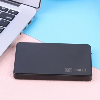 SATA - USB 3.0 szilárdtest ház mobil merevlemez kazetta Fekete műanyag 2.5In HDD SSD külső tárolóhoz