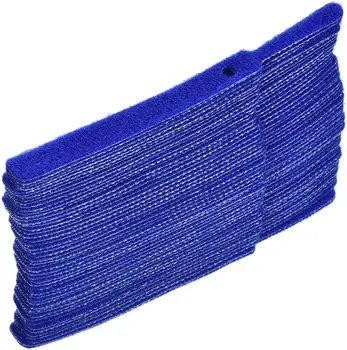 yoeruyo újrafelhasználható kábelkötegelők, 4 hüvelykes tépőzáras tekercselés, kék cipzáras 50db