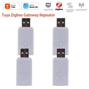 Tuya ZigBee jelismétlő USB jelerősítő bővítő Intelligens otthoni automatizálási eszköz Dolgozzon a Zigbee átjáróval az intelligens életért