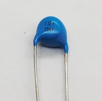 100DBS Nagyfrekvenciás kék kerámia chip kondenzátor 15KV 100pF 101K nagyfeszültségű tápegység kerámia dielektromos kondenzátor