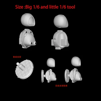 Nagy/Kis 1/6 BJD Babafejkészítő eszköz DIY kézzel készített babaszerszámok 1/6 BJD babaszerszámhoz 2023 új verzió