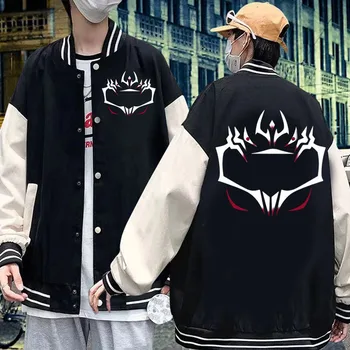 Anime Unisex Jujutsu Kaisen nyomtatott hiphop kapucnis pulóver Streetwear Casual 2022 Új tavaszi Looese baseball egyenruha Ryomen Sukuna