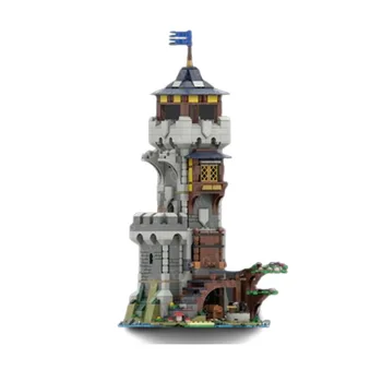 Moc Kreatív szakértői ötletek Középkori őrtorony modell építőelemek Építészet Kockák összeállítása DIY játékok gyerekeknek Ajándékok