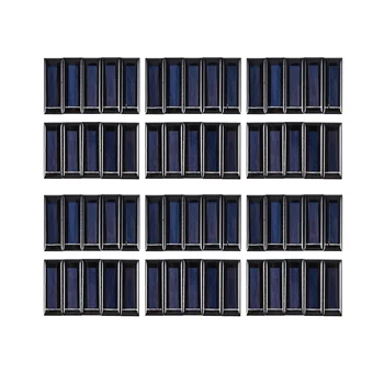 60Pcs Mini napelem Új 0.5V 100MA napelemek fotovoltaikus panelek modul Sun Power akkumulátor töltő 53 x 18 x 2.5mm