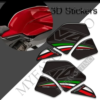 Ducati PANIGALE V4 S R V4R SP 1100 motorkerékpárhoz 3D matricák Tankbetét markolatok Térdkészlet gáz fűtőolajvédő