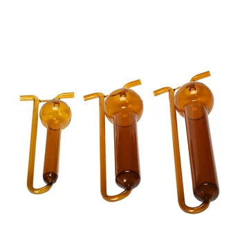10-75ml laboratóriumi barna üveg porózus abszorbeáló cső U-alakú gázmintavevő palackedény
