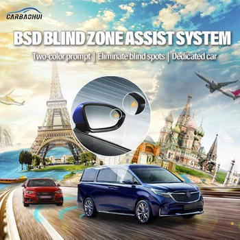  autó BSD BSM BSA holttérfigyelő terület figyelmeztető meghajtó tükör hátsó radar mikrohullámú érzékelő rendszer Buick GL8 2017