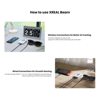 Xreal / Nreal Beam vetítő dobozhoz 28-330 hüvelyk Xreal Air Smart AR szemüveghez Nagy térvetítő doboz Könnyen használható