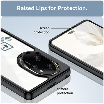 Jzon For Honor 100 Pro 5G Phone Case baba stílusú átlátszó hátlap ütésálló védőhéj